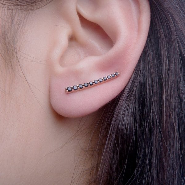 Dainty-ear-cuff-with-CZ-1 Dainty ear cuff with cubic zirconia - Image 1