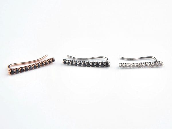 Dainty ear cuff with cubic zirconia - Image 5