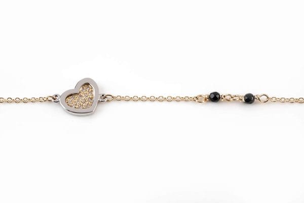 Dainty diamond heart bracelet - Image 7