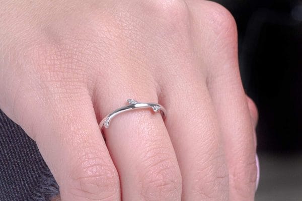 Diamond Branch ring 1 Diamond gold Branch ring - Image 1