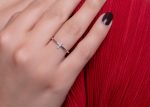 Diamond gold bar ring