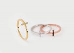 Diamond gold bar ring - Image 6