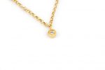 3 Diamond necklace with bezel set - Image 4