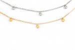 3 Diamond necklace with bezel set - Image 3