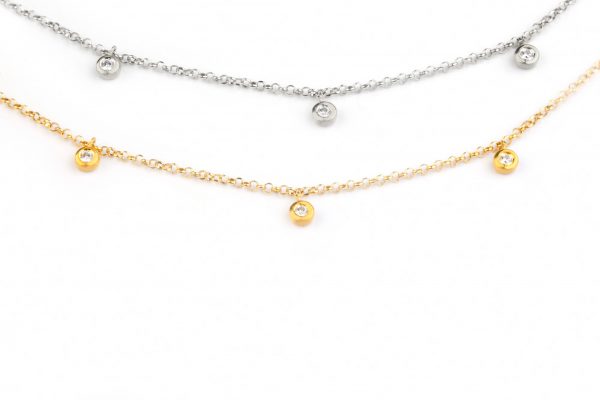 Diamond-bezel-set-necklace-8 3 Diamond necklace with bezel set - Image 3