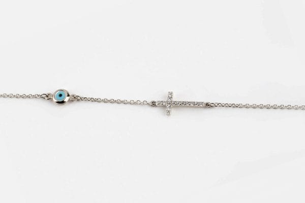 Diamond evil eye anklet - Image 9