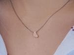 Diamond heart gold necklace - Image 3