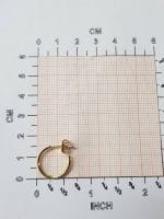 Medium diamond open stud hoops - Image 9