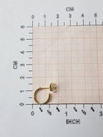 Small diamond open stud hoops - Image 9