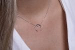 One diamond crescent moon necklace - Image 4