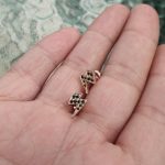 Diamond lightning stud earrings - Image 4