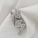 Diamond lightning stud earrings - Image 6