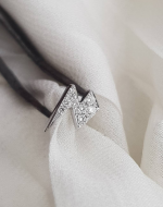 Diamond lightning stud earrings - Image 7