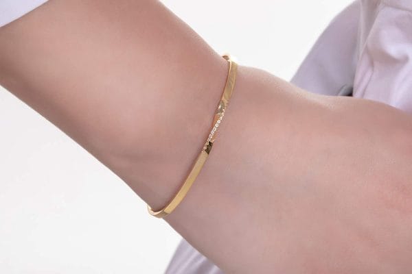 Diamond mobius cuff bracelet - Image 6