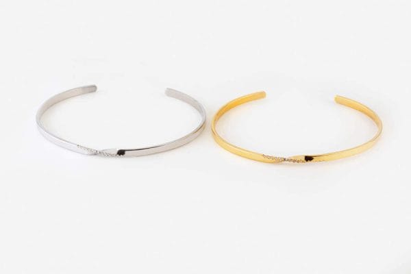 Diamond mobius cuff bracelet - Image 10