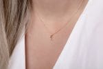 Diamond moon chain necklace - Image 4