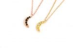 Diamond moon chain necklace - Image 3