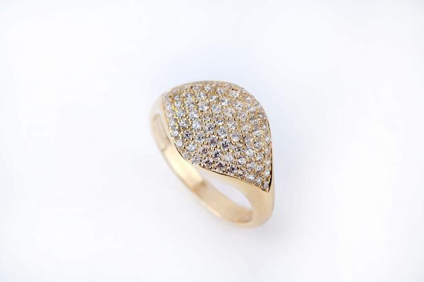 Diamond pave ring, Brillant ring 7 Diamond brilliant pave ring - Image 8
