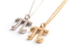 Diamond pi pendant