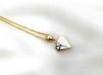 Diamond shaped necklace in solid gold - Image 6