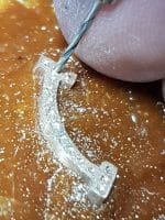 Diamond smile stud earrings - Image 8