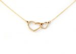 Double heart gold necklace - Image 7