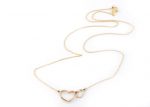 Double heart gold necklace - Image 8