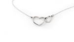 Double heart gold necklace - Image 6