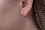 Double hoop stud earrings - Image 8