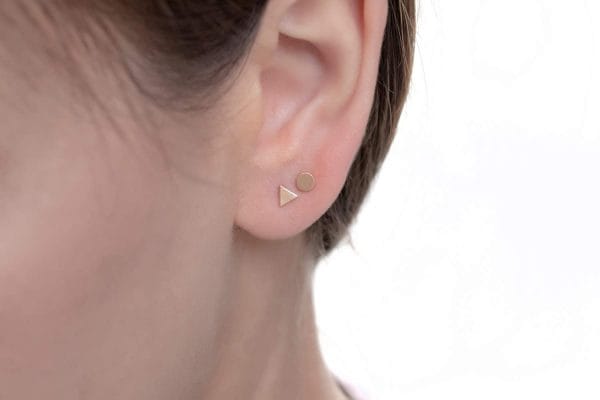 Extra tiny stud earrings 1 Extra tiny gold stud earrings - Image 1
