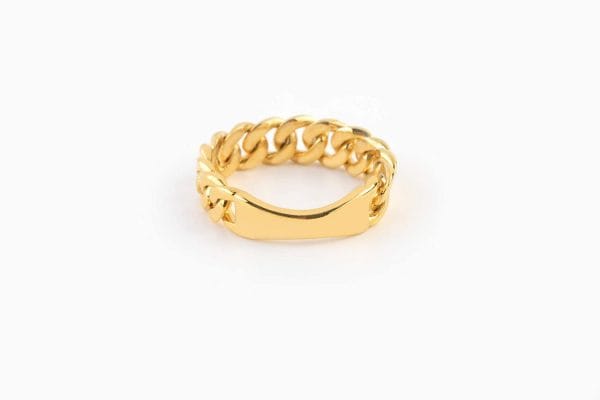 Gold flexible chain ring - Image 6