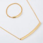 Floating gold bar necklace - Image 7