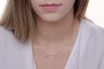Geometric oval diamond necklace - Image 3