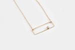 Geometric rectangular diamond necklace - Image 5