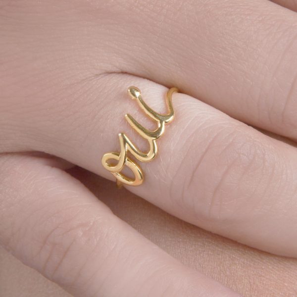 Gold-oui-ring-2 Gold oui ring - Image 2