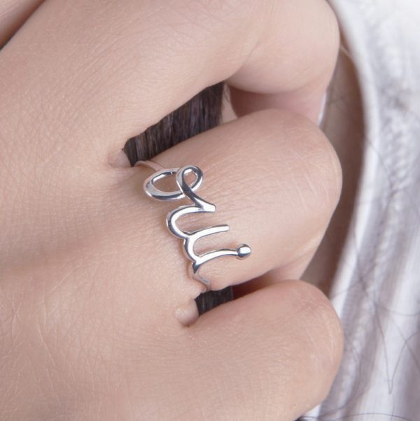 Gold-oui-ring-3 Gold oui ring - Image 3