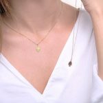 Hamsa hand gold necklace - Image 2