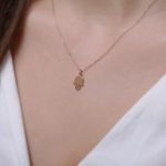 Hamsa hand gold necklace - Image 3