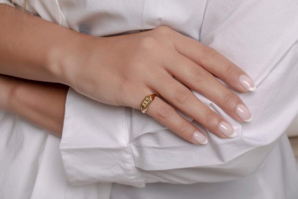 Hexagon Large signet ring 3 Hexagon Large signet ring - Image 3