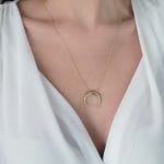 Large horn Moon necklace - Image 2