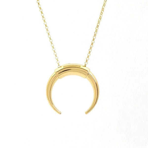 Large horn Moon necklace - Image 5