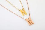 Large solid gold initial necklace - Image 2