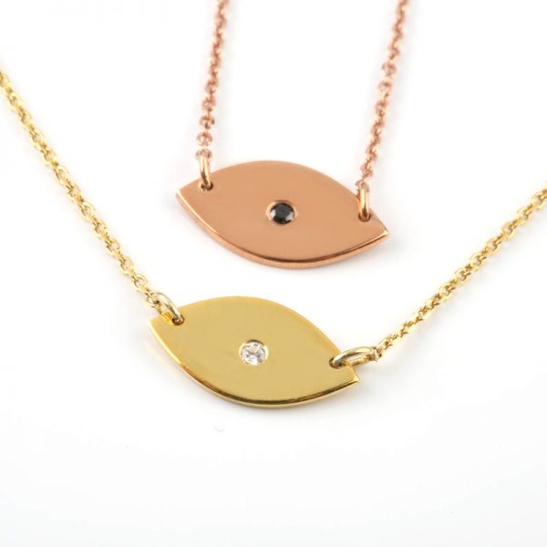 Minimalist evil eye with a diamond - Image 3