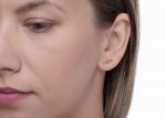 Mobius bar gold earrings - Image 6