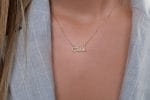 OUI necklace in solid gold