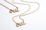 OUI necklace in solid gold - Image 7
