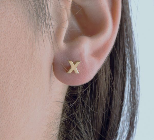 Personalised-earrings-1 Personalized solid gold earrings - Image 1