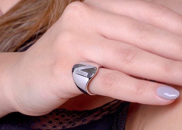 Personalised signet ring 1 Personalized gold signet ring, Rn366 - Image 1