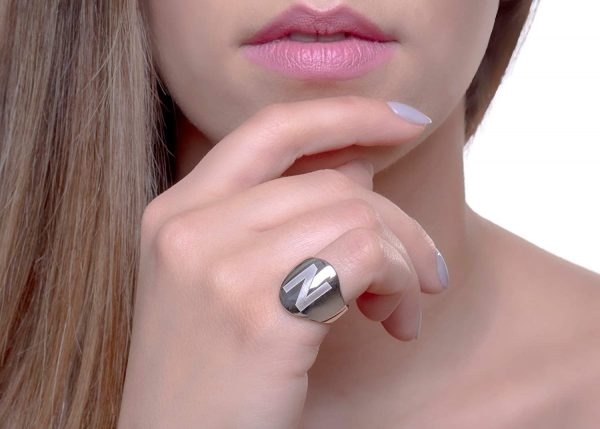 Personalised signet ring 4 Personalized gold signet ring, Rn366 - Image 5