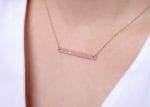 Personalized gold bar necklace - Image 5